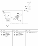 Carburetor Gaseous Diagram and Parts List for 581447-0375-E2  Briggs and Stratton Engine